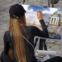 Акварель на пленэре