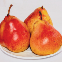 лежит груша, которую можно скушать...