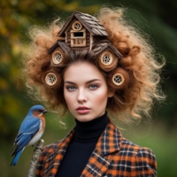 скворечная прическа