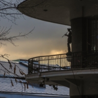 Марсий, играющий на авлосе.. (мифы Древней Греции)