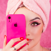 в розовых оттенках