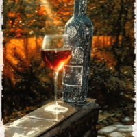 Красное вино.