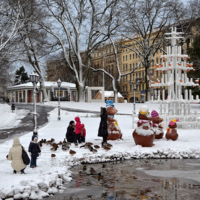 В предновогоднем парке