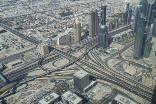 Дубай с высоты Бурдж-Халифа