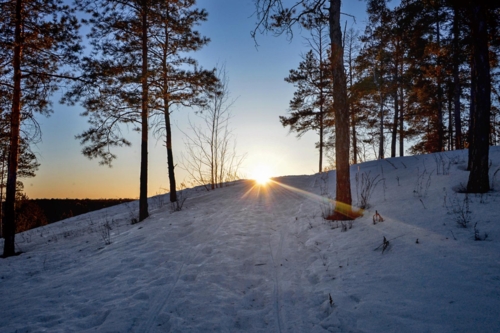 Лучи уходящего солнца